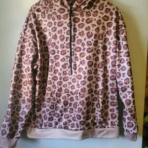Champion Pink Leopard Print Hoodie